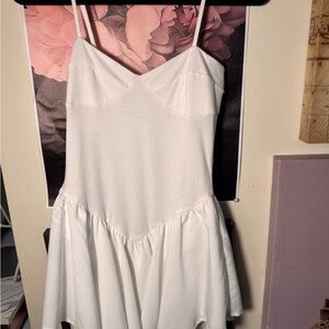 White Spaghetti Strap Dress